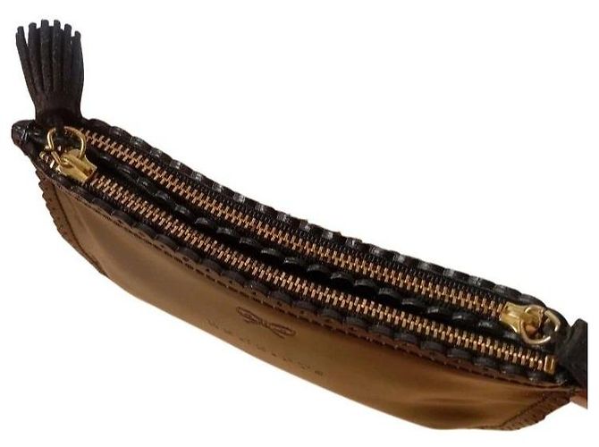 Anya Hindmarch Pochette "Money" in pelle vernice nera Nero - vista 4