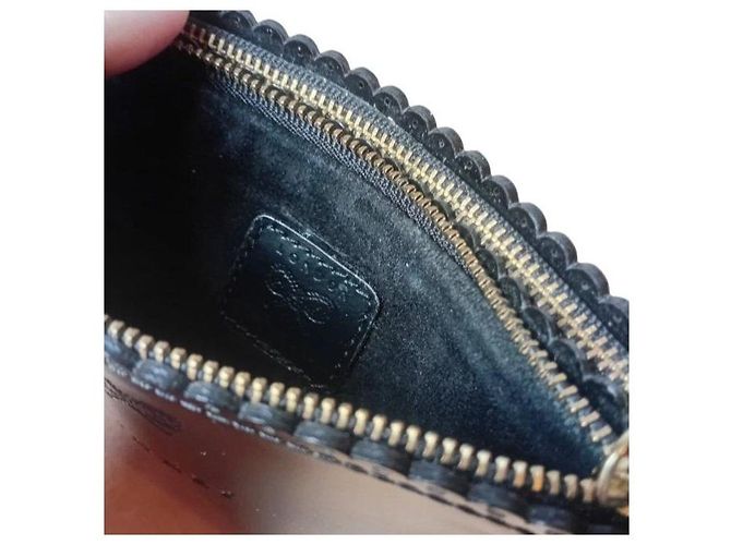 Anya Hindmarch Pochette "Money" in pelle vernice nera Nero - vista 7