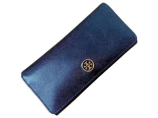 Cartera de cuero Tory Burch Azul oscuro - vista 2