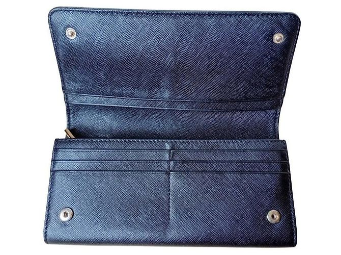 Cartera de cuero Tory Burch Azul oscuro - vista 3