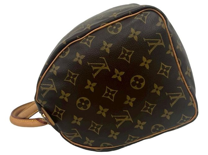 Borsa Louis Vuitton Speedy 30 Monogram Leather Marrone - vista 5