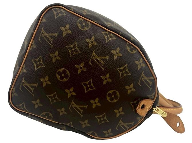 Borsa Louis Vuitton Speedy 30 Monogram Leather Marrone - vista 6