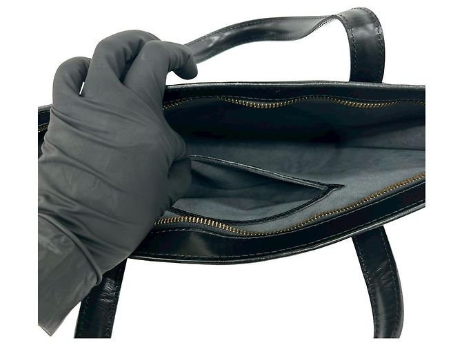 Borsa Tote Louis Vuitton Vintage Saint Jacques in pelle Epi nera Nero - vista 10