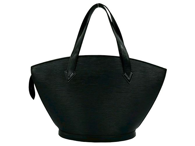 Borsa Tote Louis Vuitton Vintage Saint Jacques in pelle Epi nera Nero - vista 3