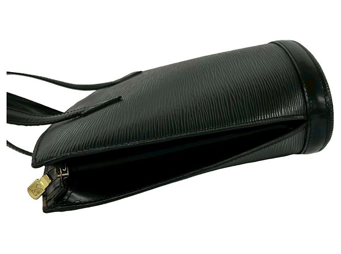 Borsa Tote Louis Vuitton Vintage Saint Jacques in pelle Epi nera Nero - vista 5