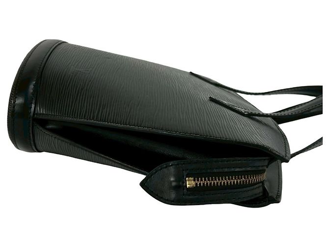 Borsa Tote Louis Vuitton Vintage Saint Jacques in pelle Epi nera Nero - vista 6