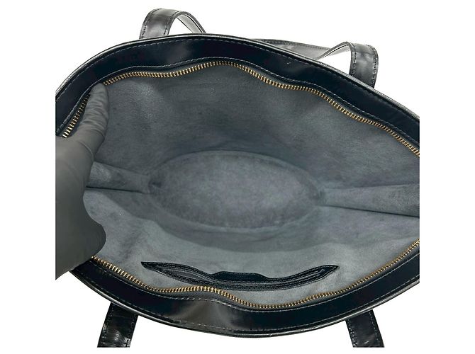 Borsa Tote Louis Vuitton Vintage Saint Jacques in pelle Epi nera Nero - vista 9