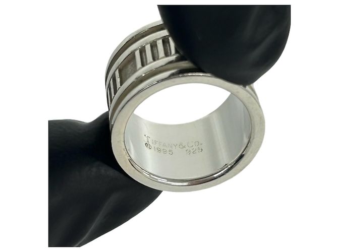 Anello Tiffany & Co. Vintage Atlas Wide Band Argento - vista 3