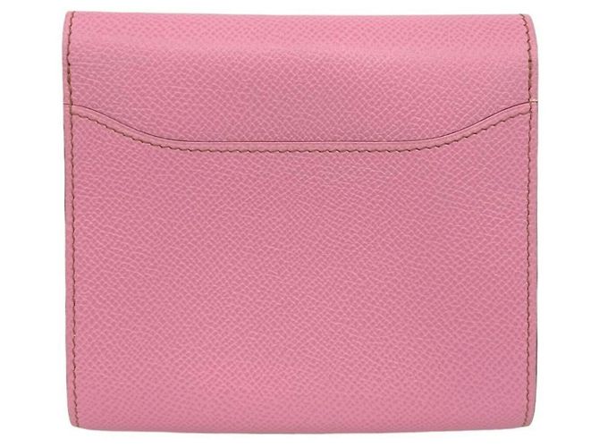 Hermès Hermes Constance Compact Bi-Fold Wallet Pink - view 2