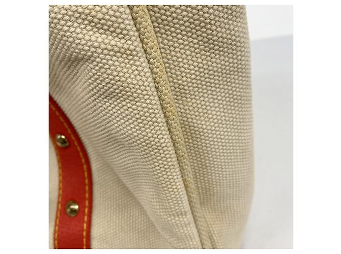 Borsa Tote Louis Vuitton Antigua Line Cabas GM Beige - vista 7