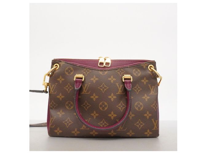 Borsa Louis Vuitton Monogram Pallas BB Marrone Bordò - vista 10