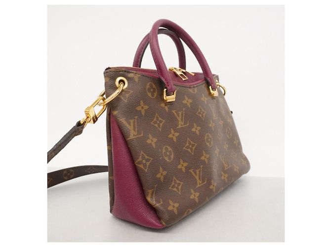 Borsa Louis Vuitton Monogram Pallas BB Marrone Bordò - vista 2