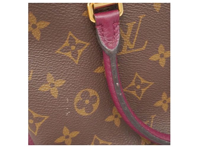 Borsa Louis Vuitton Monogram Pallas BB Marrone Bordò - vista 7