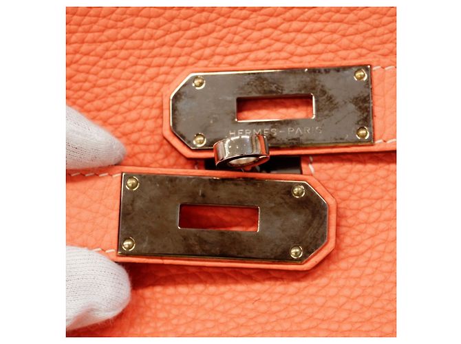 Hermès Hermes Jypsiere 34 Schultertasche Koralle - Ansicht 10