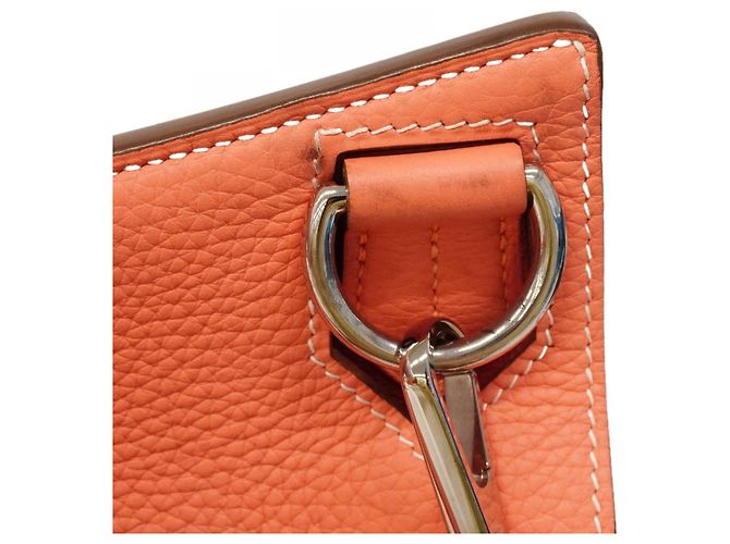 Hermès Hermes Jypsiere 34 Schultertasche Koralle - Ansicht 9