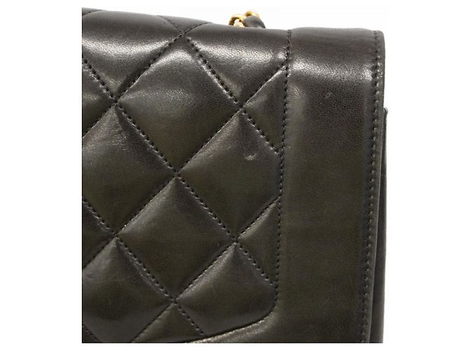 Borsa a Spalla Chanel Diana Chain Nero - vista 10