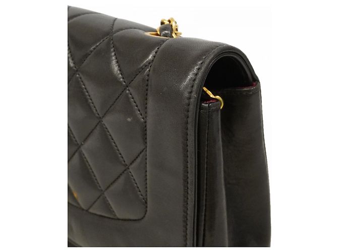 Borsa a Spalla Chanel Diana Chain Nero - vista 12