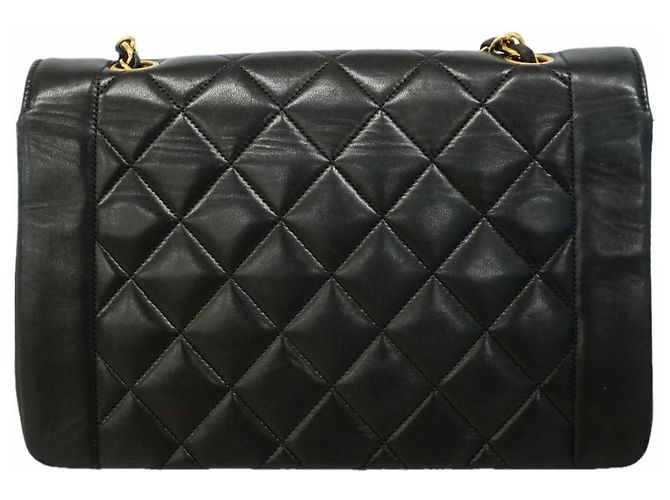 Borsa a Spalla Chanel Diana Chain Nero - vista 14