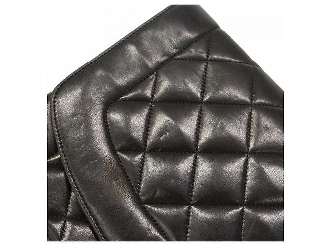 Borsa a Spalla Chanel Diana Chain Nero - vista 8