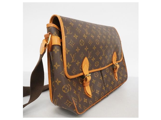 Borsa a tracolla Louis Vuitton Monogram Gibeciere GM Marrone - vista 2