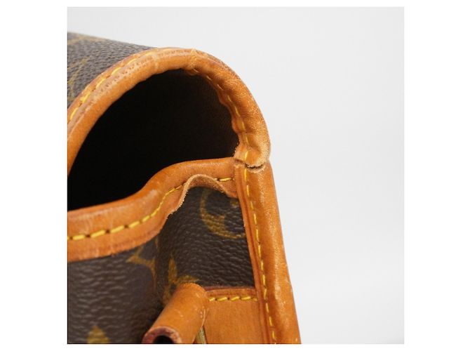 Borsa a tracolla Louis Vuitton Monogram Gibeciere GM Marrone - vista 7