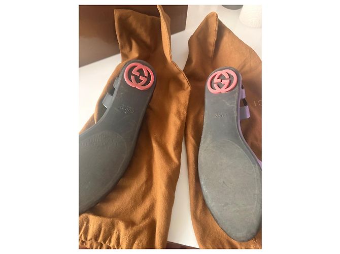 Gucci Sandali in gomma neri logo GG Nero - vista 2