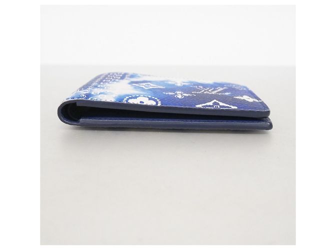 Portafoglio Louis Vuitton Monogram Bandana Slender Blu - vista 2