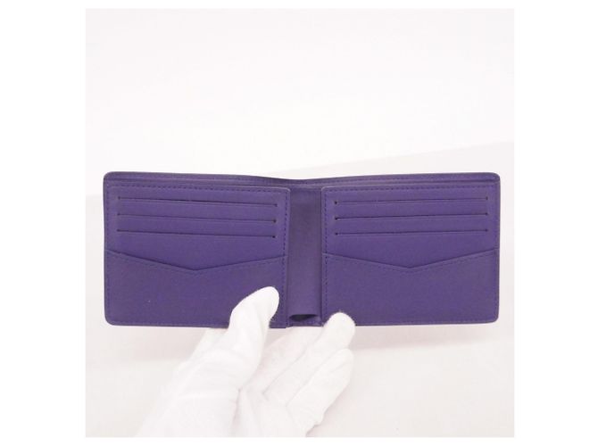 Portafoglio Louis Vuitton Monogram Bandana Slender Blu - vista 3