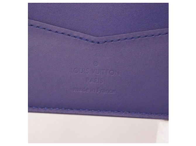 Portafoglio Louis Vuitton Monogram Bandana Slender Blu - vista 4
