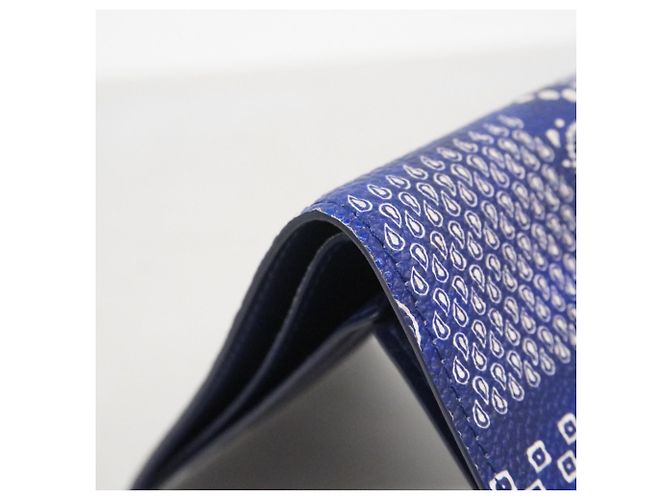 Portafoglio Louis Vuitton Monogram Bandana Slender Blu - vista 5