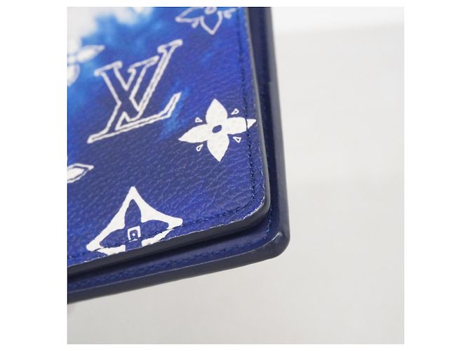 Portafoglio Louis Vuitton Monogram Bandana Slender Blu - vista 6