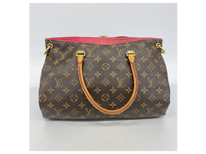 Borsa Louis Vuitton Monogram Pallas MM Marrone - vista 12