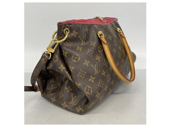 Borsa Louis Vuitton Monogram Pallas MM Marrone - vista 2