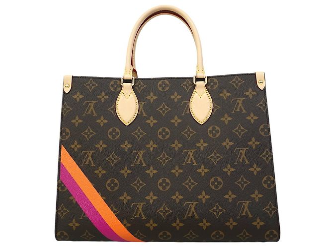 Bolso Tote Louis Vuitton Monogram OnTheGo MM Castaño - vista 8