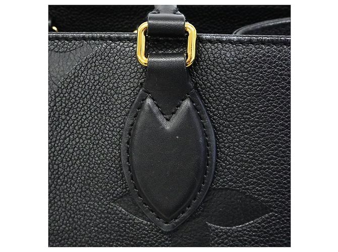 Borsa Tote Louis Vuitton Monogram Empreinte OnTheGo MM Nero - vista 12