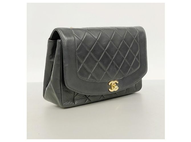 Borsa a Spalla con Catena Chanel Diana Nero - vista 2
