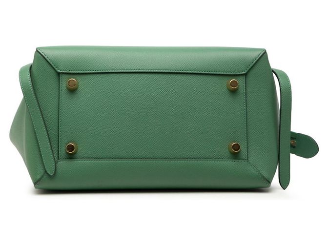 Belt Bag Céline Borsa cintura in pelle verde Celine - vista 3
