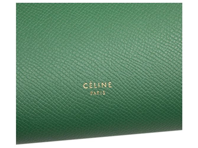 Belt Bag Céline Borsa cintura in pelle verde Celine - vista 5