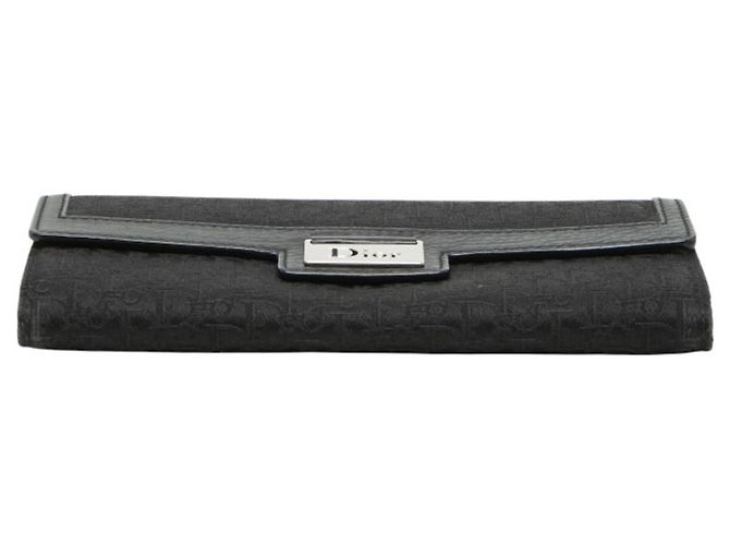 Christian Dior Dior Trotter Long Wallet Nero - vista 3