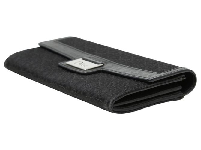 Christian Dior Dior Trotter Long Wallet Nero - vista 4