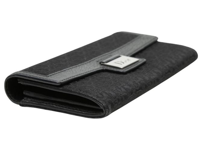 Christian Dior Dior Trotter Long Wallet Nero - vista 5