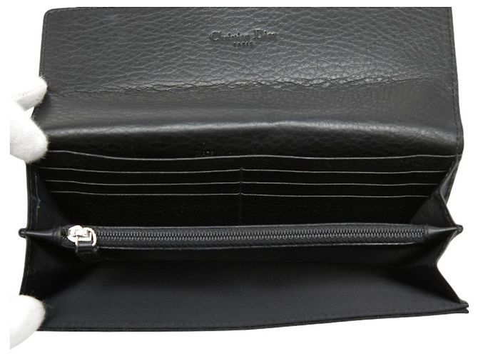 Christian Dior Dior Trotter Long Wallet Nero - vista 8