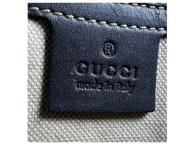 Borsa a tracolla Gucci GG Supreme Canvas Blu navy - vista 12