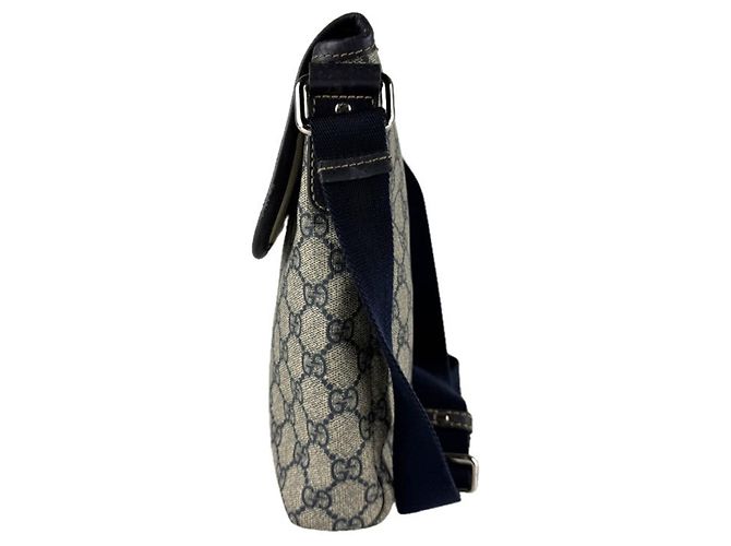 Borsa a tracolla Gucci GG Supreme Canvas Blu navy - vista 2