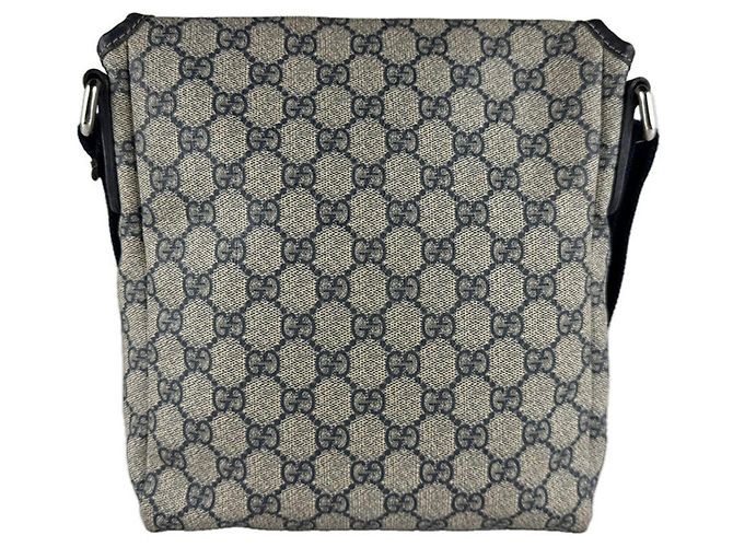 Borsa a tracolla Gucci GG Supreme Canvas Blu navy - vista 3