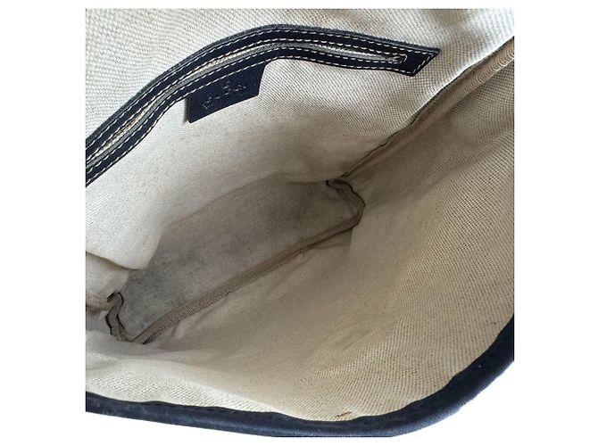 Borsa a tracolla Gucci GG Supreme Canvas Blu navy - vista 5