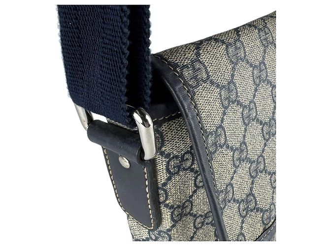 Borsa a tracolla Gucci GG Supreme Canvas Blu navy - vista 6