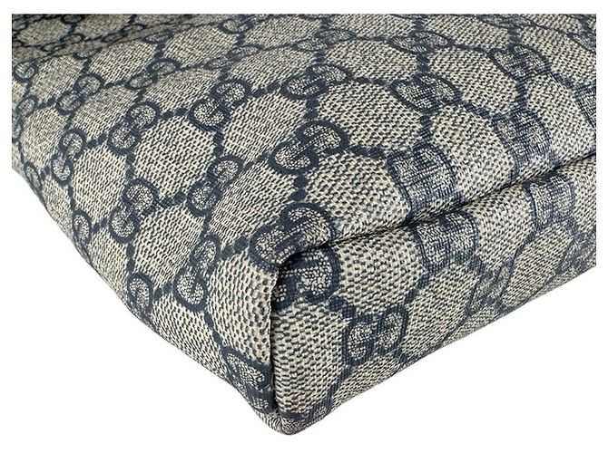 Borsa a tracolla Gucci GG Supreme Canvas Blu navy - vista 8