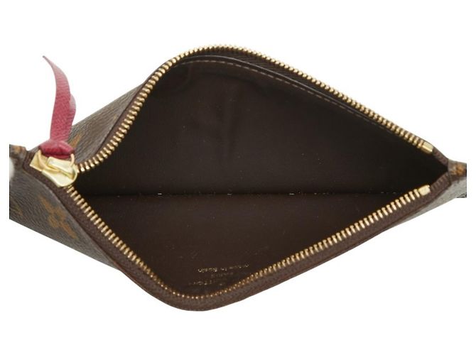 Set portafoglio Louis Vuitton Monogram Portefeuille Josephine Marrone - vista 7