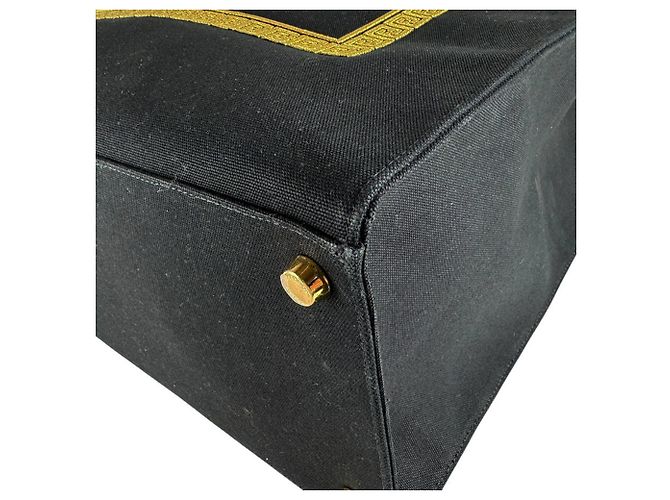 Fendi FENDACE Versace Collaboration Schultertasche Schwarz Golden - Ansicht 9